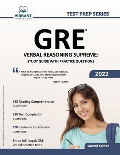 GRE Verbal Reasoning Supreme, PUBLISHERS,  Vibrant - Paperback - 9781636510576