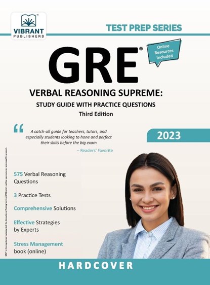 GRE Verbal Reasoning Supreme, Vibrant Publishers - Gebonden - 9781636511467