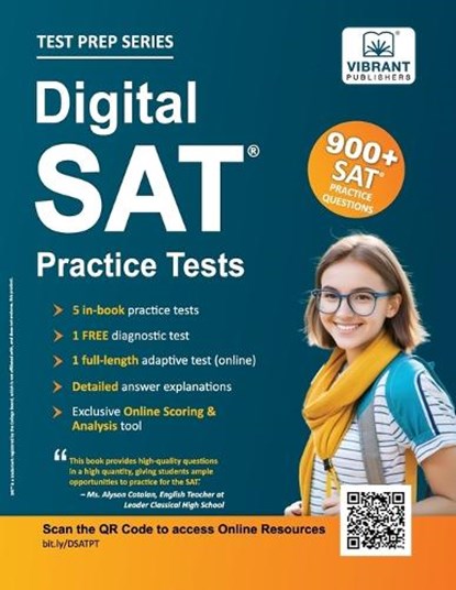 Digital SAT Practice Tests, Vibrant Publishers - Paperback - 9781636513355