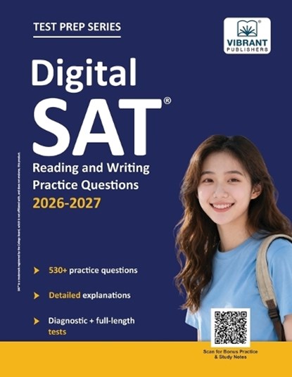 Digital SAT Reading and Writing Practice Questions, Vibrant Publishers - Paperback - 9781636516936