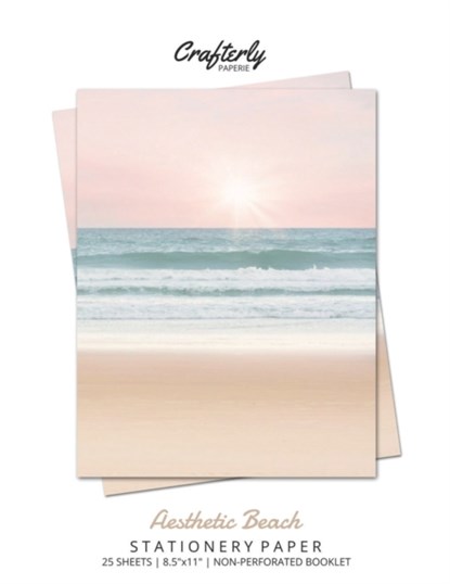 Aesthetic Beach Stationery Paper, Crafterly Paperie - Paperback - 9781636571355