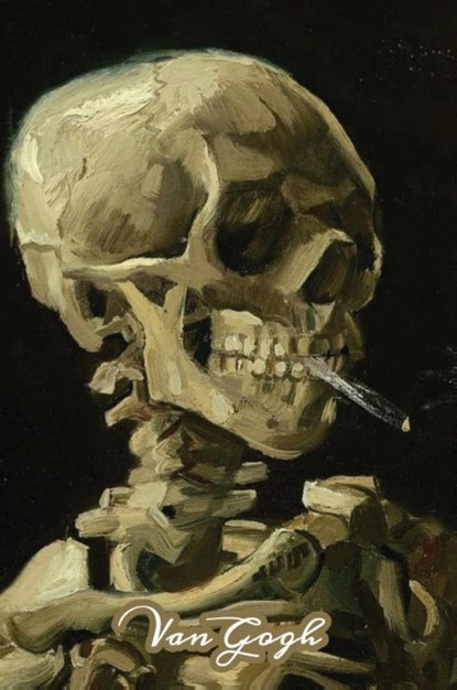 Skeleton of a Skull with a Cigarette Van Gogh Note Book, Sketchlogue - Gebonden - 9781636573373