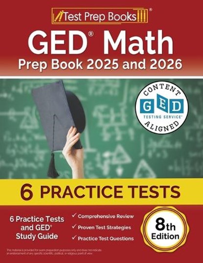 GED Math Prep Book 2025 and 2026, Lydia Morrison - Paperback - 9781637753842