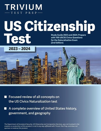 US Citizenship Test Study Guide 2023 and 2024, Elissa Simon - Paperback - 9781637982723