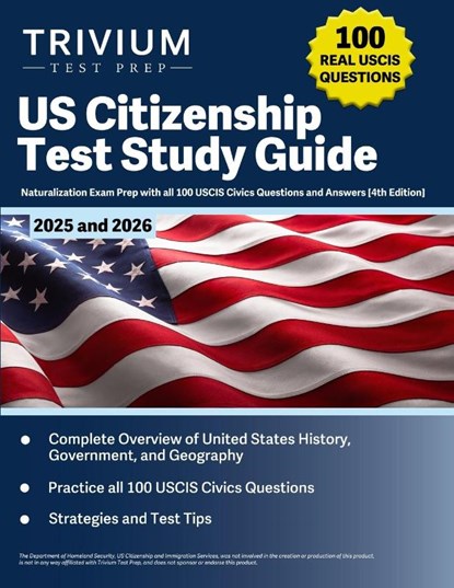 US Citizenship Test Study Guide 2025 and 2026, B. Hettinger - Paperback - 9781637984345