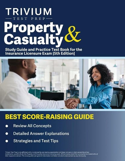 Property and Casualty Study Guide and Practice Test Book for the Insurance Licensure Exam [5th Edition], B. Hettinger - Paperback - 9781637985106