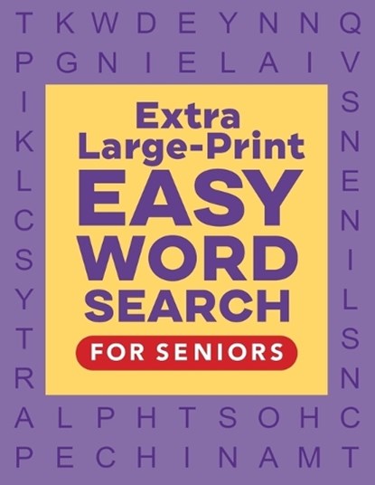 Extra Large-Print Easy Word Search for Seniors, Null - Paperback - 9781638074878