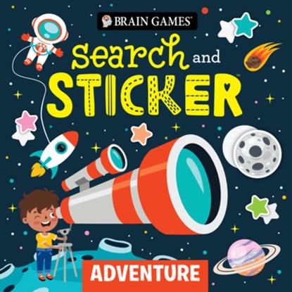 Brain Games - Search and Sticker: Adventure (for Kids Ages 3-6), Publications International Ltd - Paperback - 9781639387366