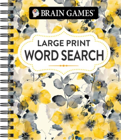 Brain Games - Large Print Word Search (Floral), Publications International Ltd - Paperback - 9781639387755