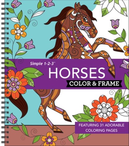 Color & Frame - Horses (Coloring Book): Featuring 31 Adorable Coloring Pages, New Seasons - Paperback - 9781639387854
