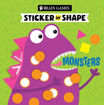 Brain Games - Sticker by Shape: Monsters (for Kids Ages 3-6), Publications International Ltd - Paperback - 9781639389209