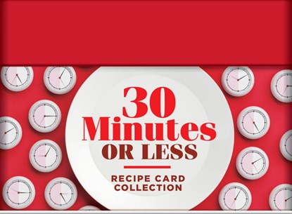 30 Minutes or Less Recipe Card Collection Tin 72 Recipe Cards + 28 Blank Recipe Cards to Write Your Own Recipes + 5 Tabbed Section, Publications International Ltd - Gebonden - 9781639389452