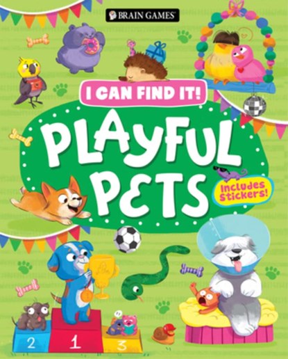 Brain Games - I Can Find It! Playful Pets: Includes Stickers!, Publications International Ltd - Gebonden - 9781639389865