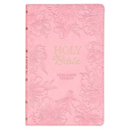 KJV Holy Bible, Gift Edition King James Version, Faux Leather Flexible Cover, Light Pink Floral, Christian Art Gifts - Gebonden - 9781639522859