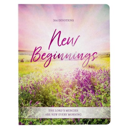 Devotional New Beginnings Pink Floral Softcover Feb., Christian Art Gifts - Paperback - 9781639524778