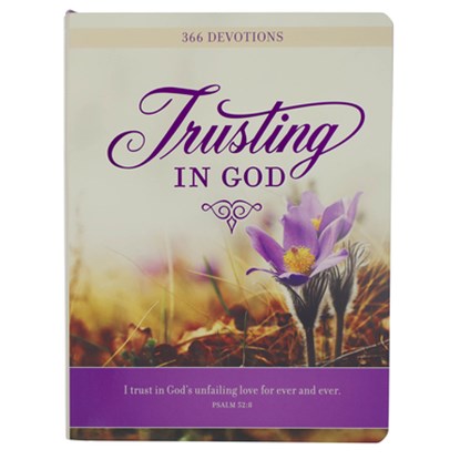Devotional Trusting God Purple Floral Softcover, Christian Art Gifts - Gebonden - 9781639524815