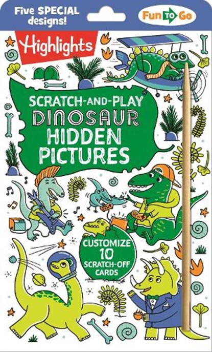 Scratch-And-Play Dinosaur Hidden Pictures, Highlights - Paperback - 9781639621514