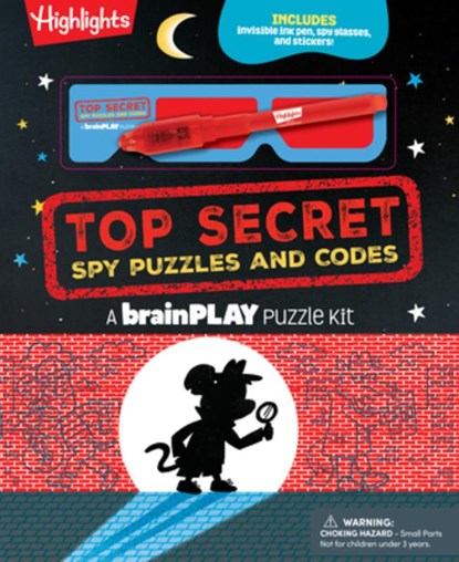Brainplay Top Secret Spy Puzzles and Codes: Puzzle Book Packed with Brain Teasers and Hidden Pictures Challenges for Kids 7 and Up, Highlights - Gebonden - 9781639622917