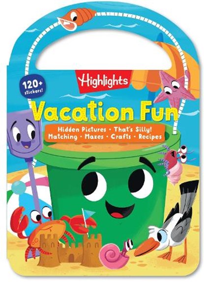 Vacation Fun: Kids Travel Activity Book for Ages 36 with Over 120 Stickers, Puzzles, Crafts and Games for Road Trips, Vacations and Travel, Highlights - Paperback - 9781639622948