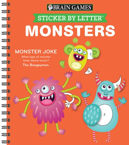 STICKER BY LETTER MONSTERS, Publications International Ltd ; Brain Games ; New Seasons - Gebonden - 9781640307407