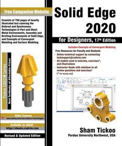 Solid Edge 2020 for Designers, 17th Edition, Sham Tickoo - Ebook - 9781640570856