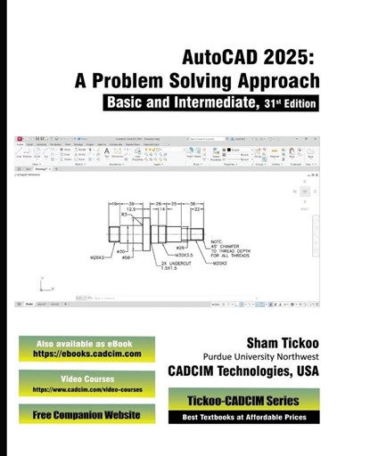 AutoCAD 2025, Sham Tickoo Cadcim Technologies - Paperback - 9781640573086