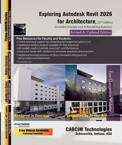 Exploring Autodesk Revit 2026 for Architecture, 22nd Edition, Sham Tickoo - Ebook - 9781640573369