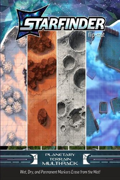 Starfinder Flip-Mat: Planetary Terrain Multi-Pack, Damien Mammoliti - Paperback - 9781640786318