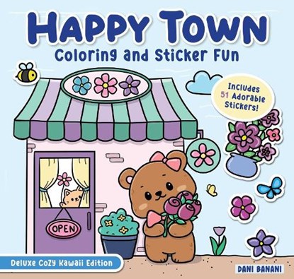 Happy Town Coloring and Sticker Fun, Dani Banani - Paperback - 9781641244794