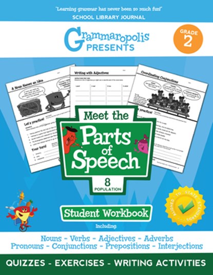 The Parts of Speech Workbook, Grade 2, Coert Voorhees - Paperback - 9781644420317
