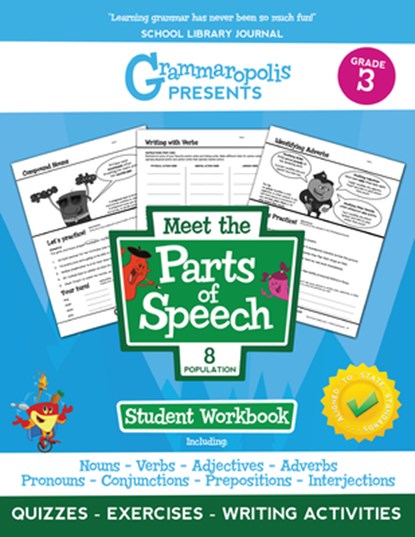 The Parts of Speech Workbook, Grade 3, Coert Voorhees - Paperback - 9781644420324