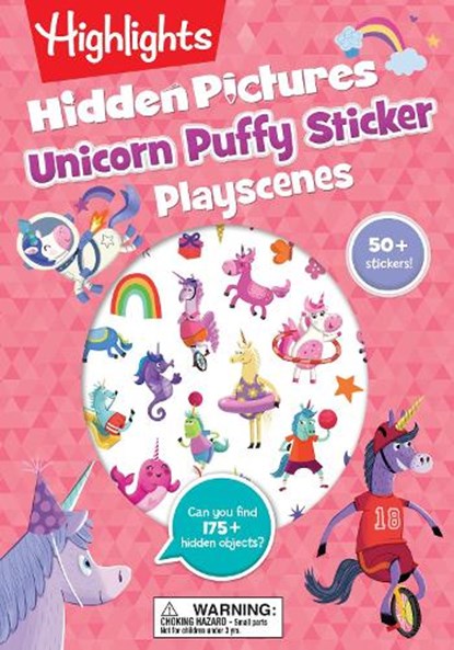 Unicorn Puffy Sticker Playscenes, Highlights - Paperback - 9781644721155