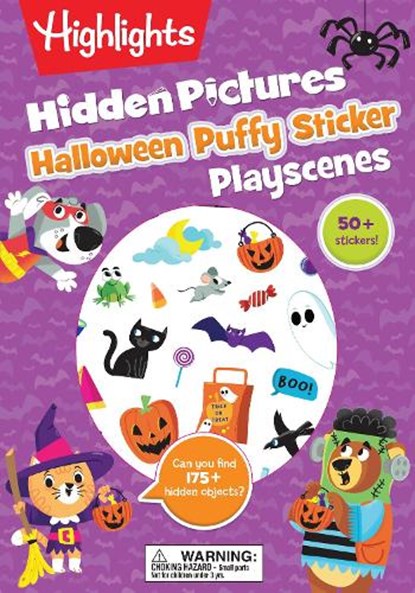 Halloween Puffy Sticker Playscenes, Highlights - Paperback - 9781644721162