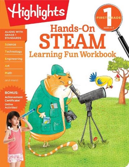 First Grade Hands-On STEAM Learning Fun Workbook, Highlights Learning - Paperback - 9781644722961