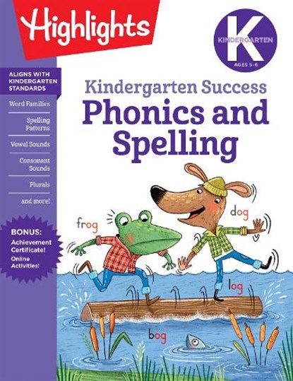 Kindergarten Phonics and Spelling Learning Fun Workbook, Highlights Learning - Paperback - 9781644726693