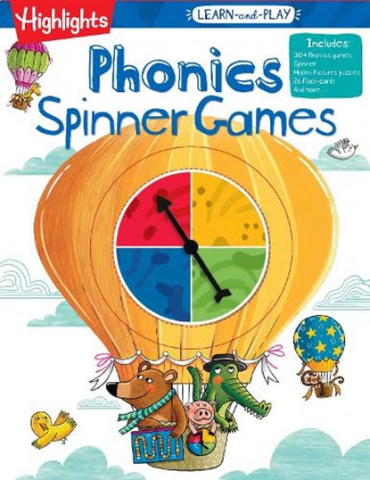 Highlights Learn-And-Play Phonics Spinner Games, Highlights Learning - Paperback - 9781644728338