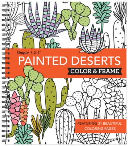 Color & Frame - Painted Deserts (Adult Coloring Book), New Seasons - Paperback - 9781645582175
