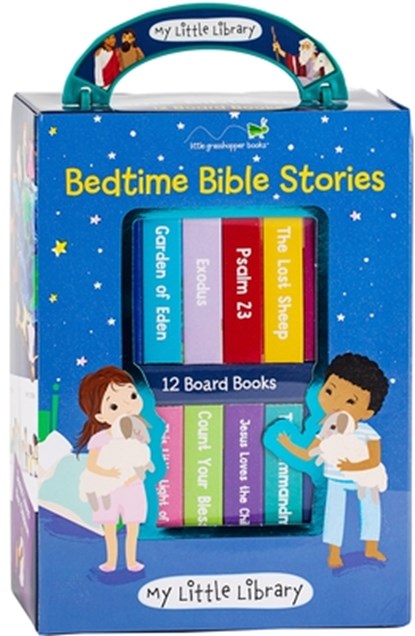My Little Library: Bedtime Bible Stories (12 Board Books), Little Grasshopper Books - Gebonden - 9781645588818