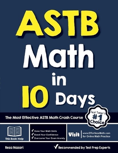 ASTB Math in 10 Days, NAZARI,  Reza - Paperback - 9781646122653