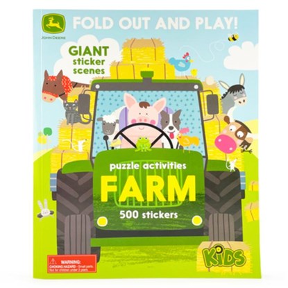 John Deere Kids Farm: 500 Stickers and Puzzle Activities: Fold Out and Play!, Parragon Books - Paperback - 9781646380176