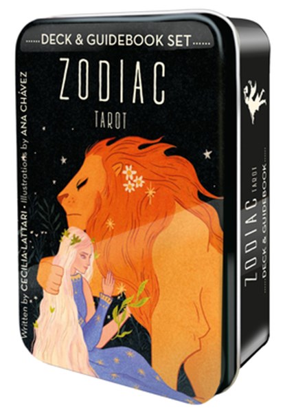 Zodiac Tarot In A Tin, Ana Chavez ; Cecilia Lattari - Losbladig - 9781646711826