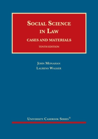 Social Science in Law, John Monahan ; W. Laurens Walker - Gebonden - 9781647083090