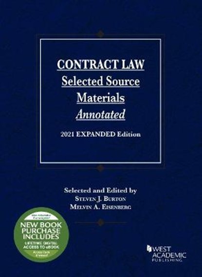 Contract Law, Steven J. Burton ; Melvin A. Eisenberg - Paperback - 9781647088620