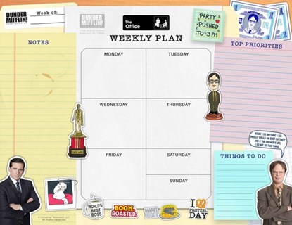 Office: Weekly Planner Notepad, Insights - Paperback - 9781647229115