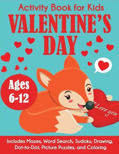 Valentine's Day Activity Book for Kids, Blue Wave Press - Paperback - 9781647900076