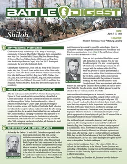 Battle Digest: Shiloh, Christopher J. Petty ; Michael E. Haskew - Ebook - 9781649216922