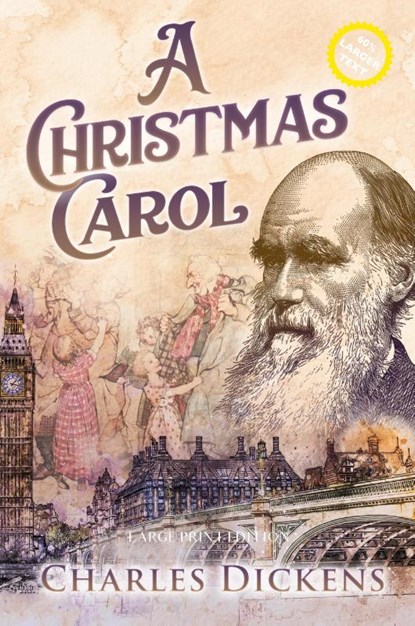 A Christmas Carol (Large Print, Annotated), Charles Dickens - Paperback - 9781649220523