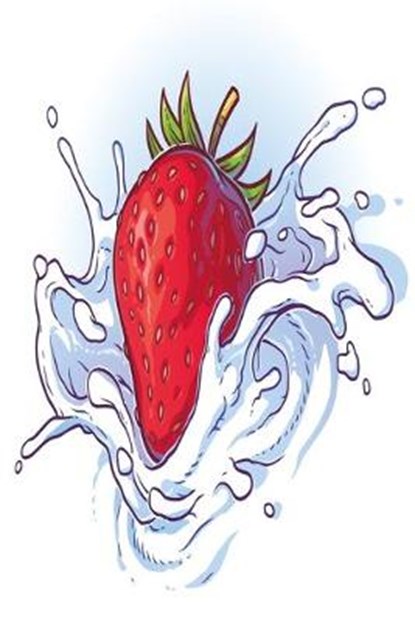 Strawberry with cream, Doras Delicious Notebooks - Paperback - 9781650312507
