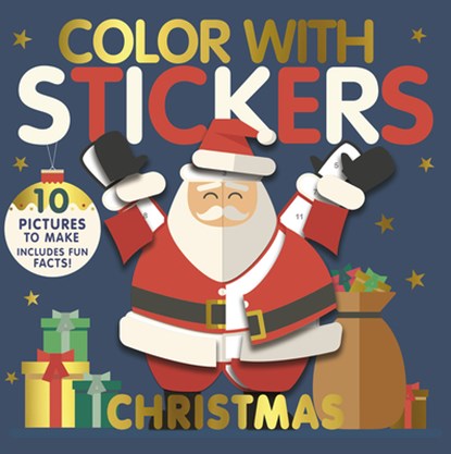 Color with Stickers: Christmas: Create 10 Pictures with Stickers!, Jonny Marx - Paperback - 9781664340244