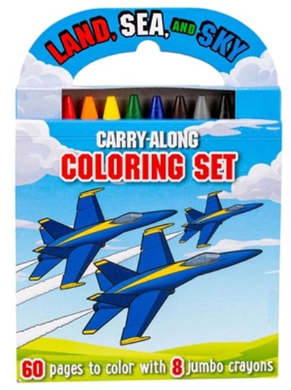 Land, Sea, and Sky: Carry-Along Coloring Set, Grace Baranowski - Paperback - 9781667209500